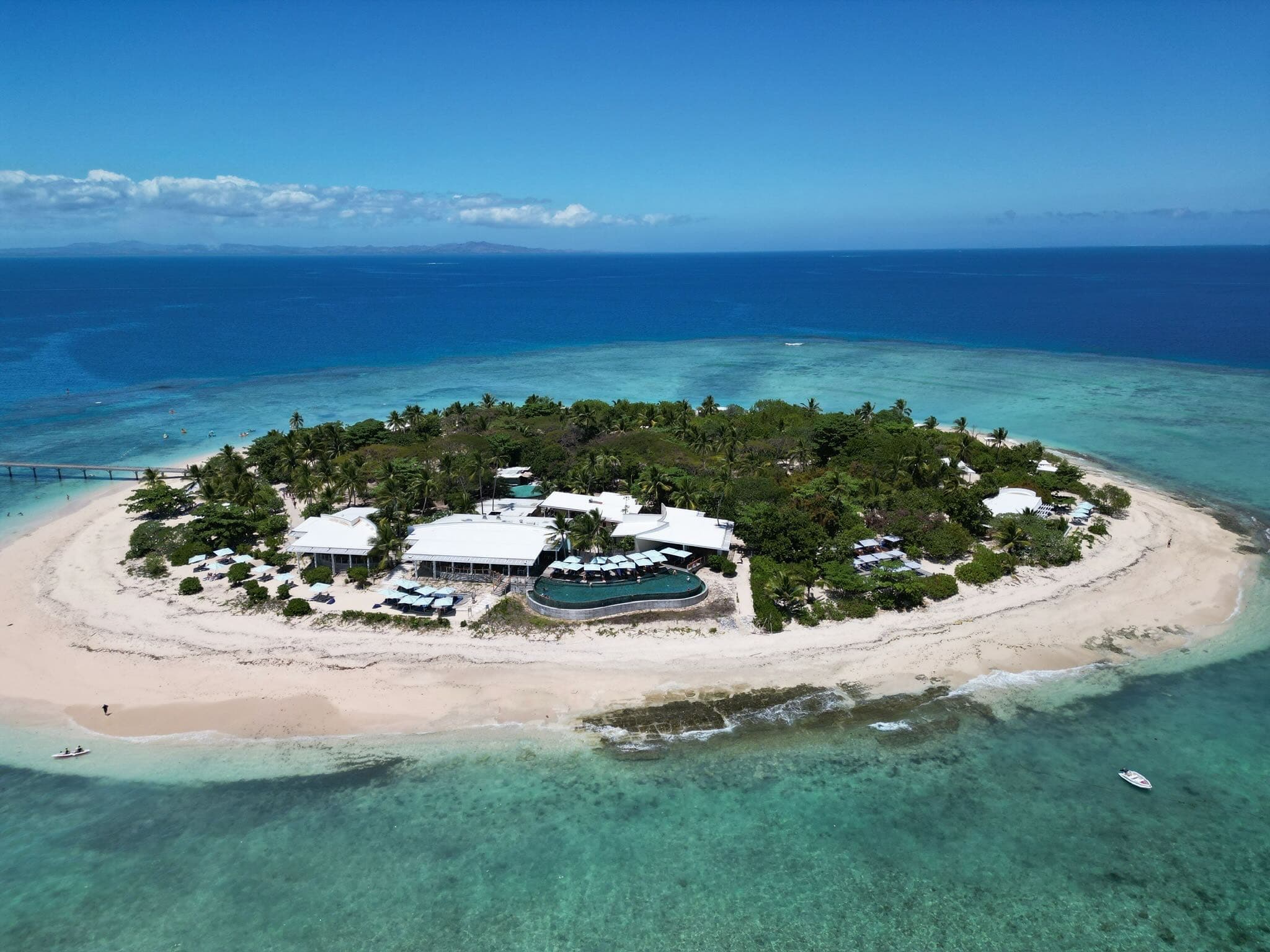 Mala Mala Beach Club from above, Mamanuca Islands