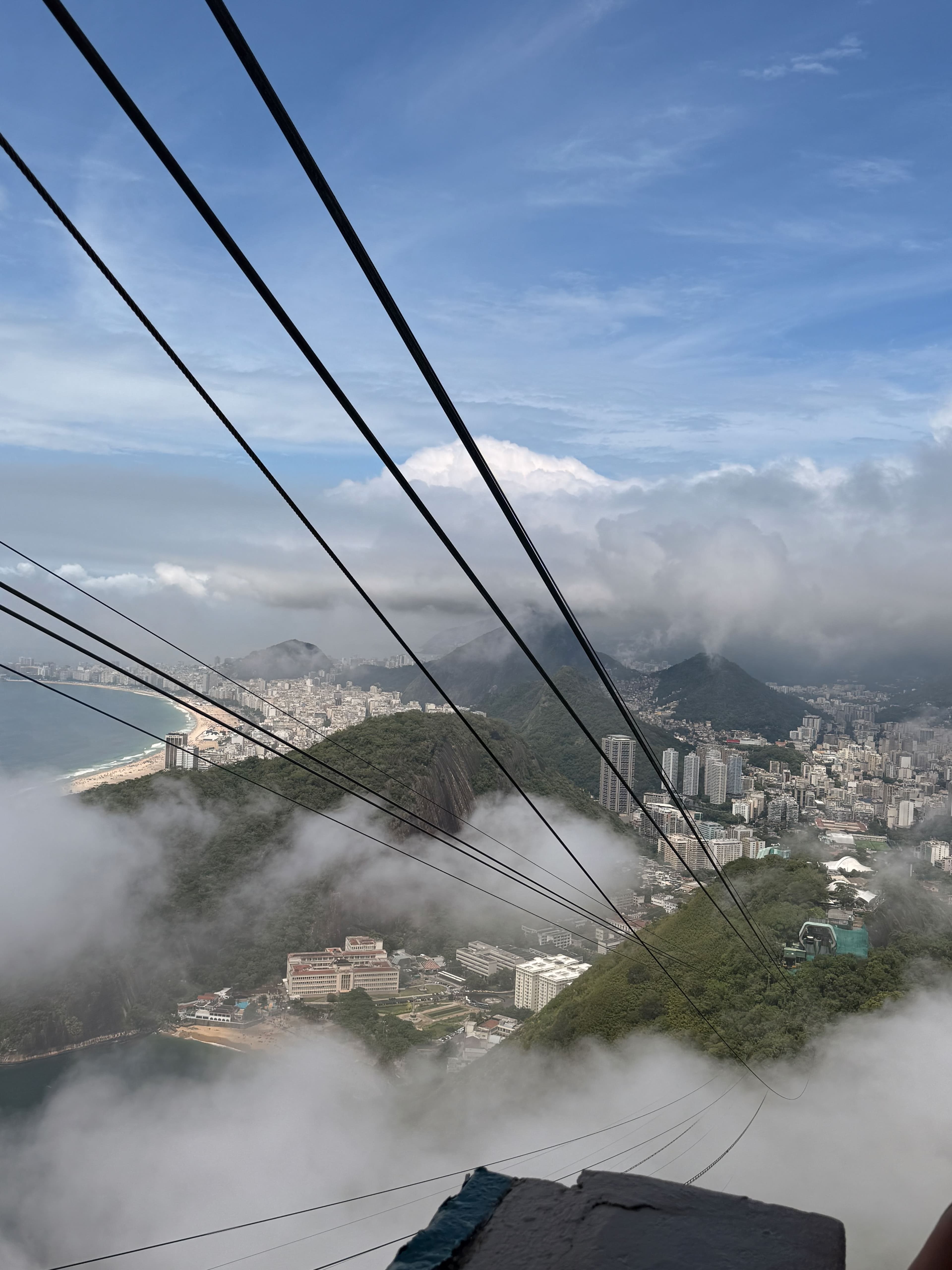 Selfie on the Bondinho cable car, Pao de Acucar